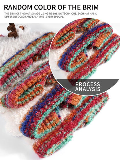 Original Design Festive Christmas Antler Hat (It Can Be Used，A Hat Has Multiple Uses.)Knitted Ear Protection Windproof Warm Hat Suitable for the Family It Can Be Worn by Adults , without Limiting the Circumference of the Head，For Thanksgiving & Christmas。