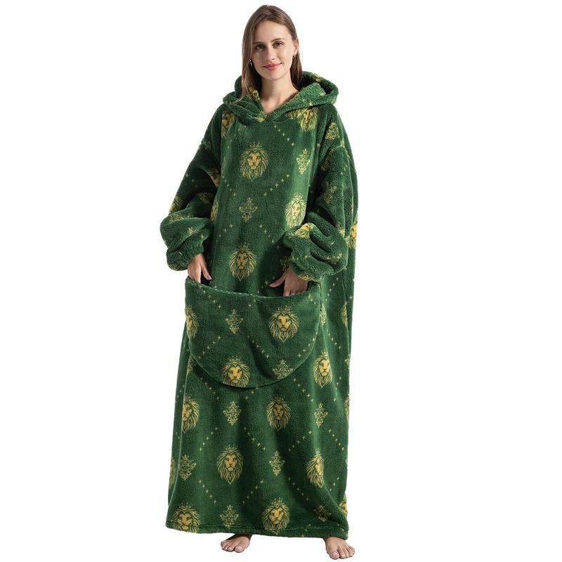 Oversized Wearable Blanket Hoodie for Women & Adults, Super Soft, Warm & Cozy with Giant Front Pocket, Perfect Christmas & Valentine'S Day Gift