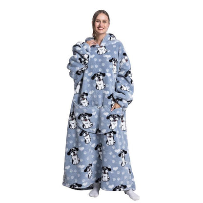 Oversized Wearable Blanket Hoodie for Women & Adults, Super Soft, Warm & Cozy with Giant Front Pocket, Perfect Christmas & Valentine'S Day Gift