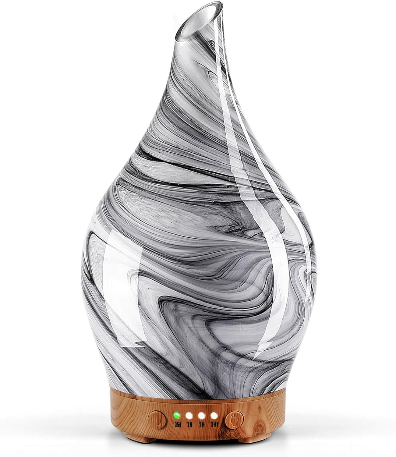 3D Glass Aromatherapy Diffuser | 280ml Ultrasonic Cool Mist Humidifier with Color-Changing Light & Auto Shut-Off