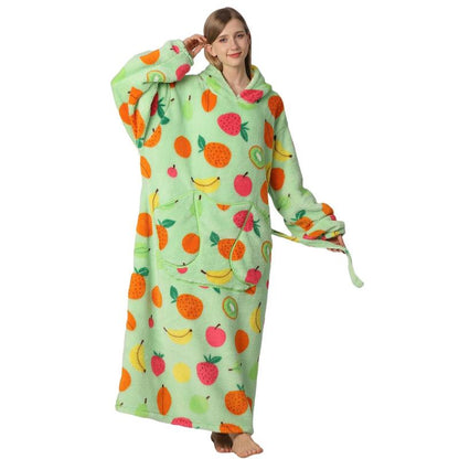 Oversized Wearable Blanket Hoodie for Women & Adults, Super Soft, Warm & Cozy with Giant Front Pocket, Perfect Christmas & Valentine'S Day Gift