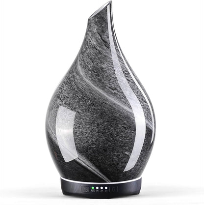 3D Glass Aromatherapy Diffuser | 280ml Ultrasonic Cool Mist Humidifier with Color-Changing Light & Auto Shut-Off