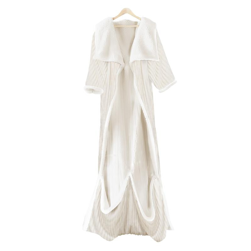 VUSIGN Wearable Heated Blanket, 52”×72” Full Body Electric Heated Robe, Electric Blanket with Foot Pocket & Sleeves - 7 Heat Levels, Auto Off, Machine Washable, Gift for Winter, Women, Mom, Christmas Gift