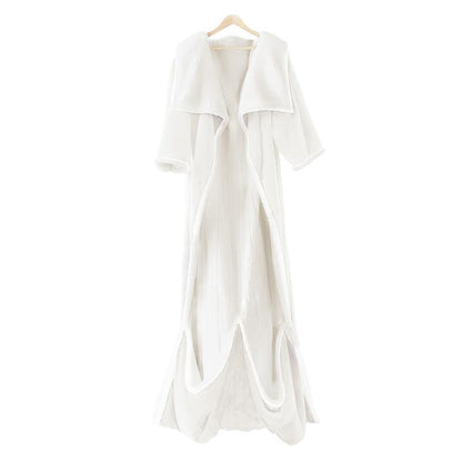 VUSIGN Wearable Heated Blanket, 52”×72” Full Body Electric Heated Robe, Electric Blanket with Foot Pocket & Sleeves - 7 Heat Levels, Auto Off, Machine Washable, Gift for Winter, Women, Mom, Christmas Gift