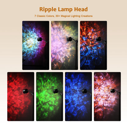 Elevate Your Space with Dual Sunset Lighting | Double-Head 360° Rotating Floor Lamp with 7 Color Modes