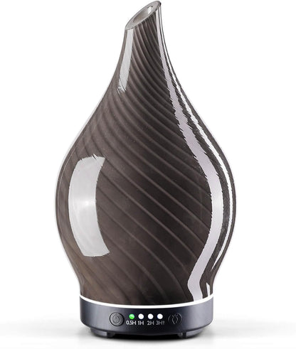 3D Glass Aromatherapy Diffuser | 280ml Ultrasonic Cool Mist Humidifier with Color-Changing Light & Auto Shut-Off