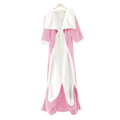 VUSIGN Wearable Heated Blanket, 52”×72” Full Body Electric Heated Robe, Electric Blanket with Foot Pocket & Sleeves - 7 Heat Levels, Auto Off, Machine Washable, Gift for Winter, Women, Mom, Christmas Gift