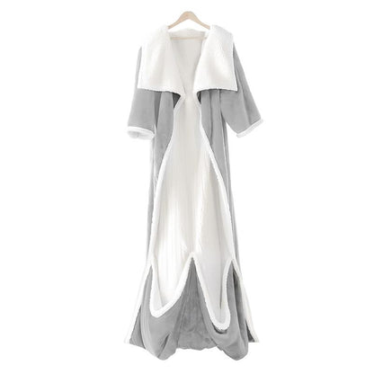 VUSIGN Wearable Heated Blanket, 52”×72” Full Body Electric Heated Robe, Electric Blanket with Foot Pocket & Sleeves - 7 Heat Levels, Auto Off, Machine Washable, Gift for Winter, Women, Mom, Christmas Gift