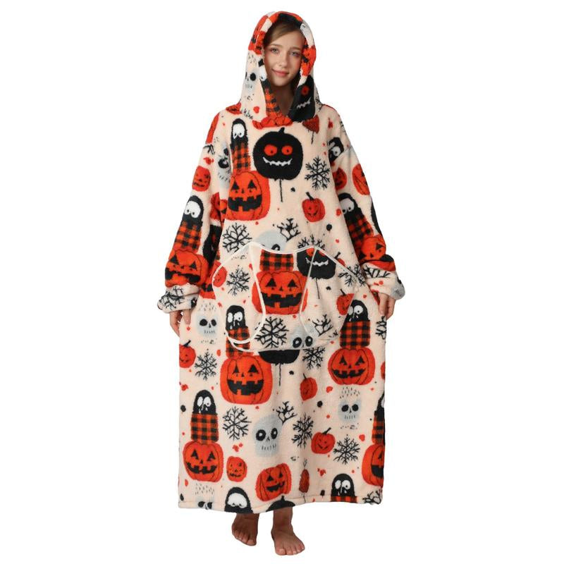 Oversized Wearable Blanket Hoodie for Women & Adults, Super Soft, Warm & Cozy with Giant Front Pocket, Perfect Christmas & Valentine'S Day Gift