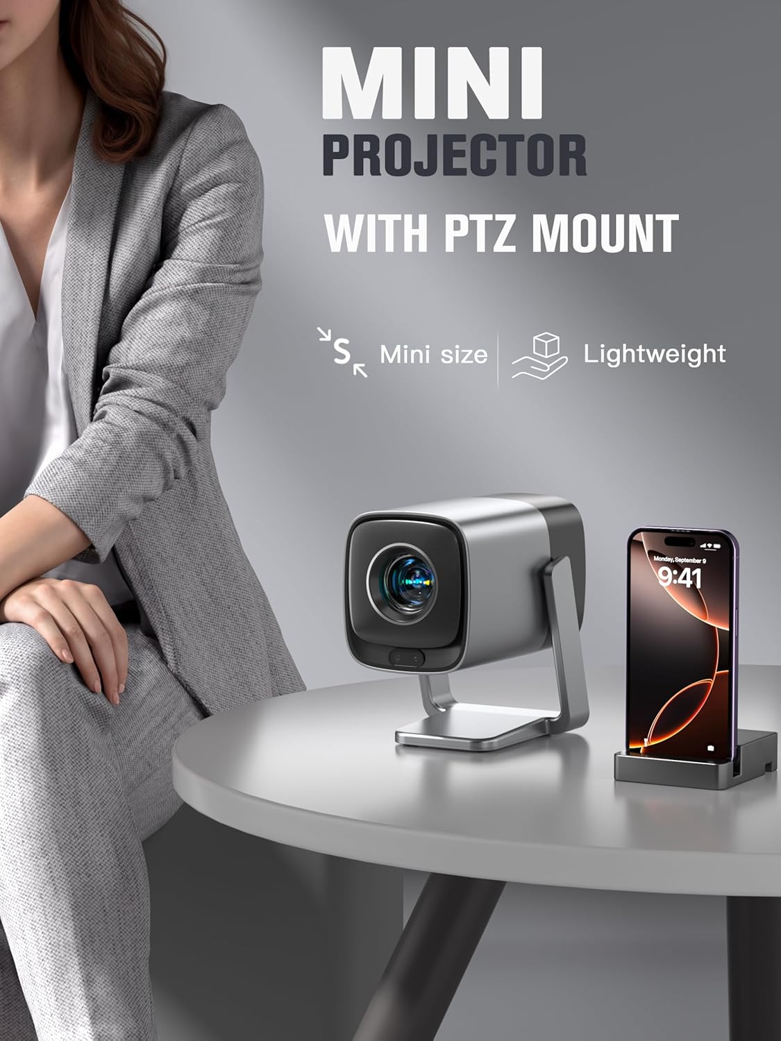 Smart Projector with Netflix & TOF Auto Focus – Native 1080P, Dolby Audio, WiFi 6 | Premium Home Cinema Experience
