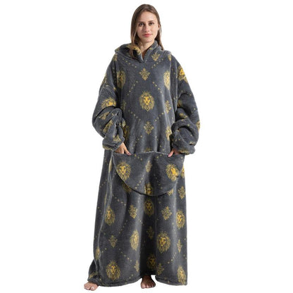 Oversized Wearable Blanket Hoodie for Women & Adults, Super Soft, Warm & Cozy with Giant Front Pocket, Perfect Christmas & Valentine'S Day Gift