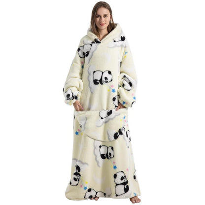 Oversized Wearable Blanket Hoodie for Women & Adults, Super Soft, Warm & Cozy with Giant Front Pocket, Perfect Christmas & Valentine'S Day Gift
