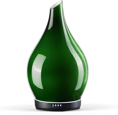 3D Glass Aromatherapy Diffuser | 280ml Ultrasonic Cool Mist Humidifier with Color-Changing Light & Auto Shut-Off
