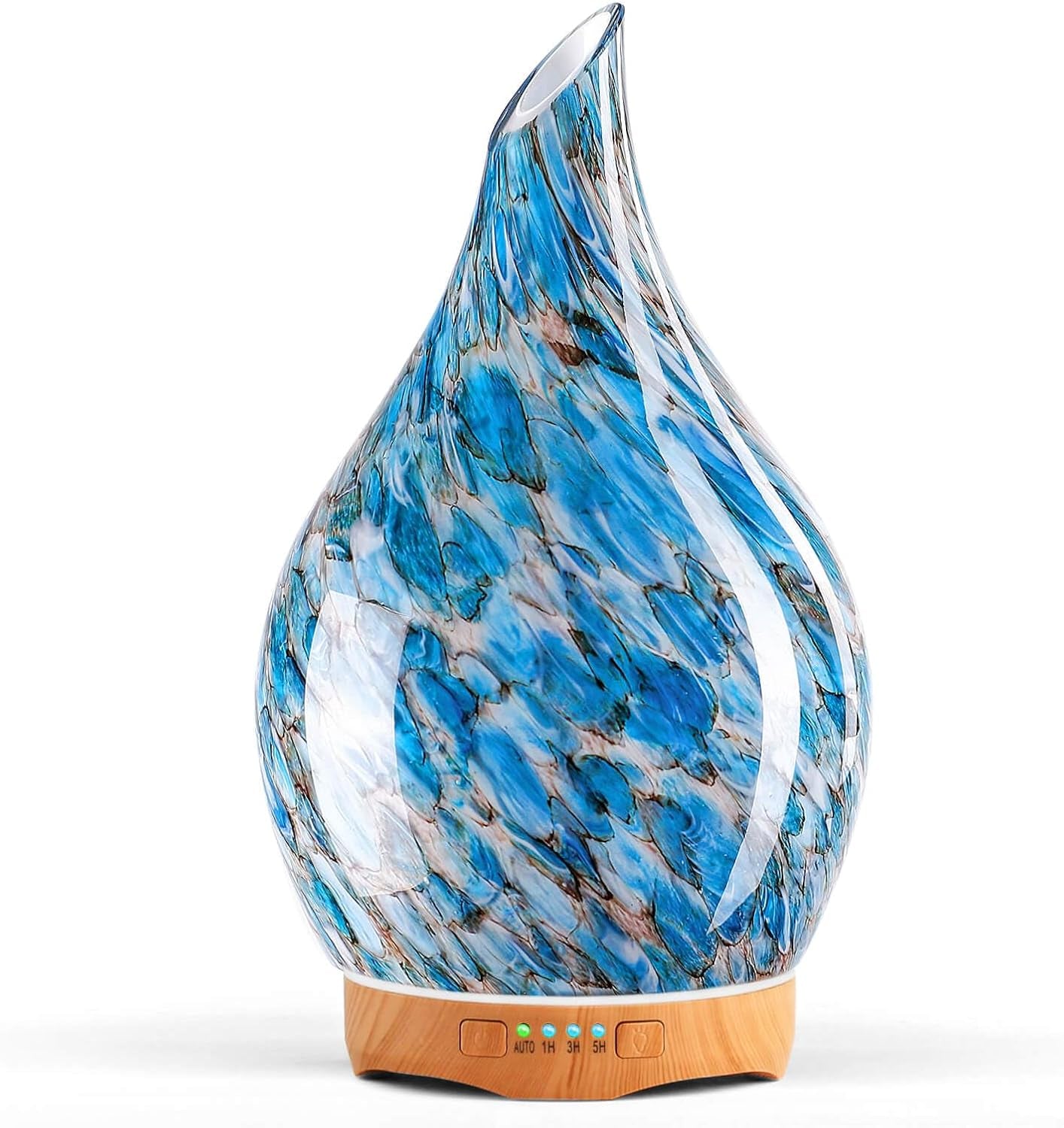3D Glass Aromatherapy Diffuser | 280ml Ultrasonic Cool Mist Humidifier with Color-Changing Light & Auto Shut-Off