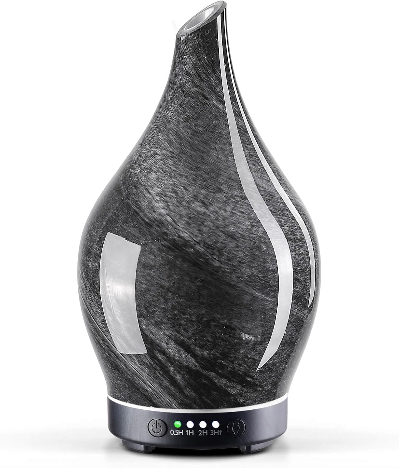 3D Glass Aromatherapy Diffuser | 280ml Ultrasonic Cool Mist Humidifier with Color-Changing Light & Auto Shut-Off