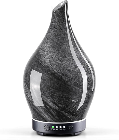 3D Glass Aromatherapy Diffuser | 280ml Ultrasonic Cool Mist Humidifier with Color-Changing Light & Auto Shut-Off
