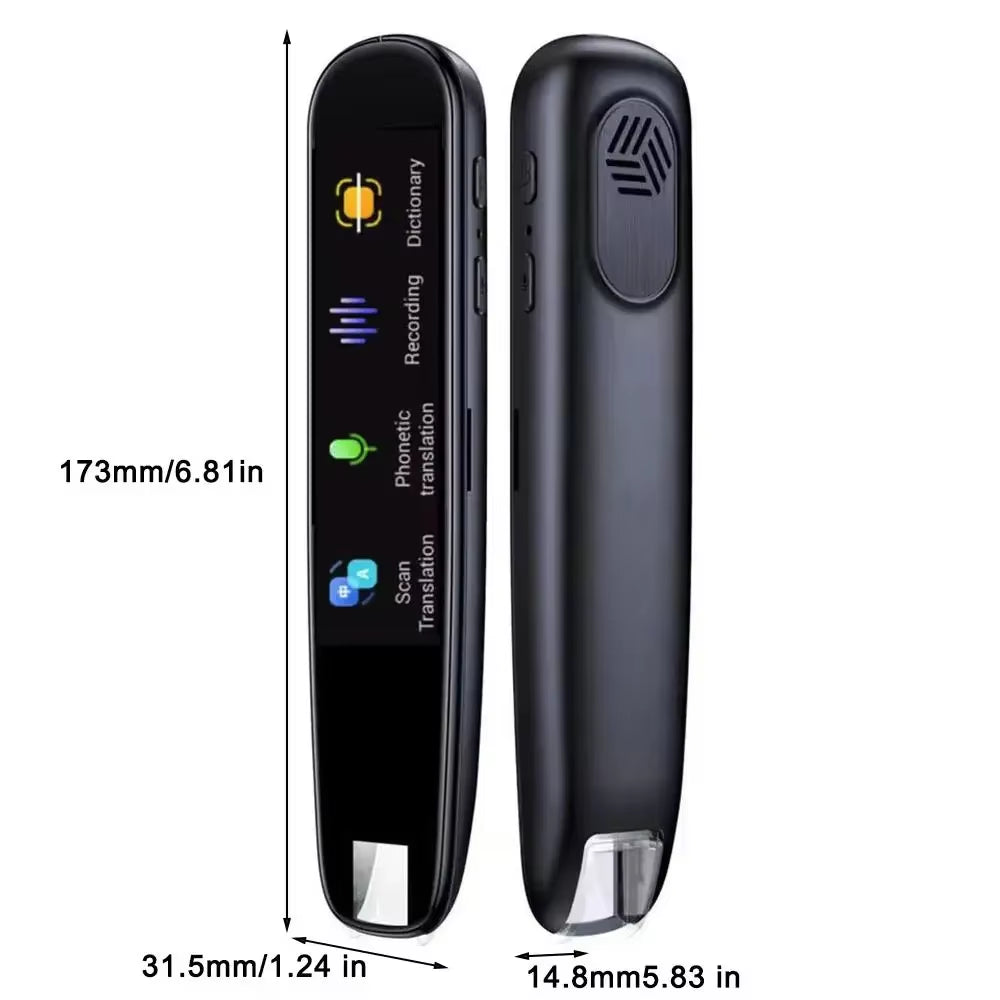 AI-Enhanced Portable Voice Translator and Scanner Pen with Wi-Fi Connectivity for 112 Languages, Tailored for Dyslexia and Autism Support