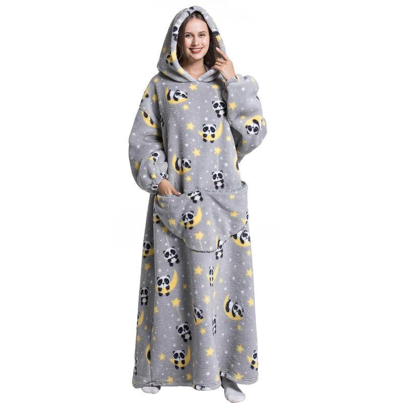 Oversized Wearable Blanket Hoodie for Women & Adults, Super Soft, Warm & Cozy with Giant Front Pocket, Perfect Christmas & Valentine'S Day Gift