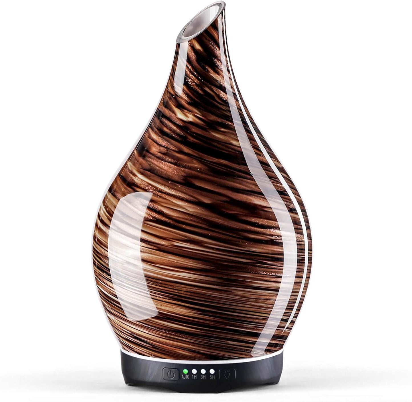 3D Glass Aromatherapy Diffuser | 280ml Ultrasonic Cool Mist Humidifier with Color-Changing Light & Auto Shut-Off