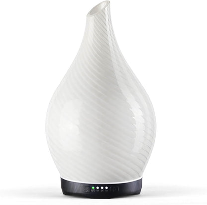 3D Glass Aromatherapy Diffuser | 280ml Ultrasonic Cool Mist Humidifier with Color-Changing Light & Auto Shut-Off